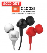 JBL C100SI Wired In-Ear Headphones with Mic